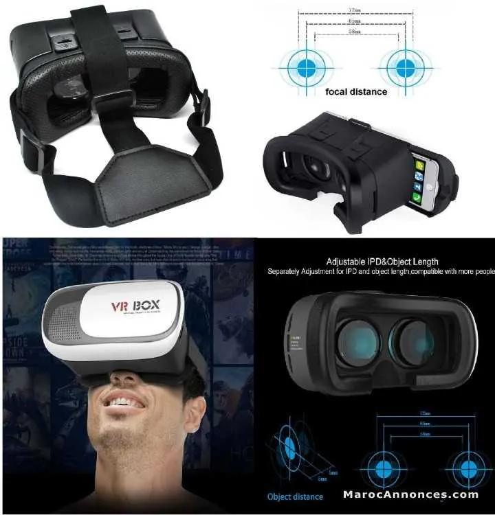 Vr box lunettes de réalité virtuelle avec telecome - الدار البيضاء (2)