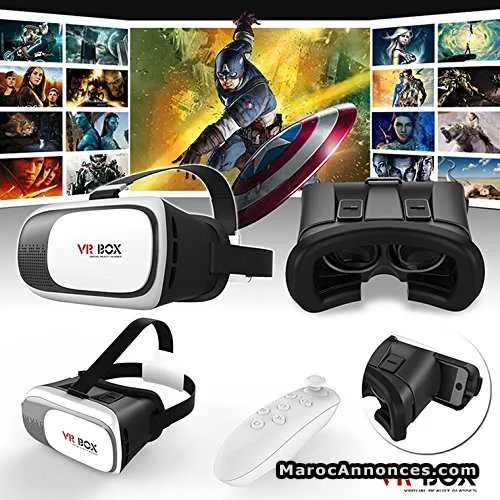 Vr box lunettes de réalité virtuelle avec telecome - الدار البيضاء