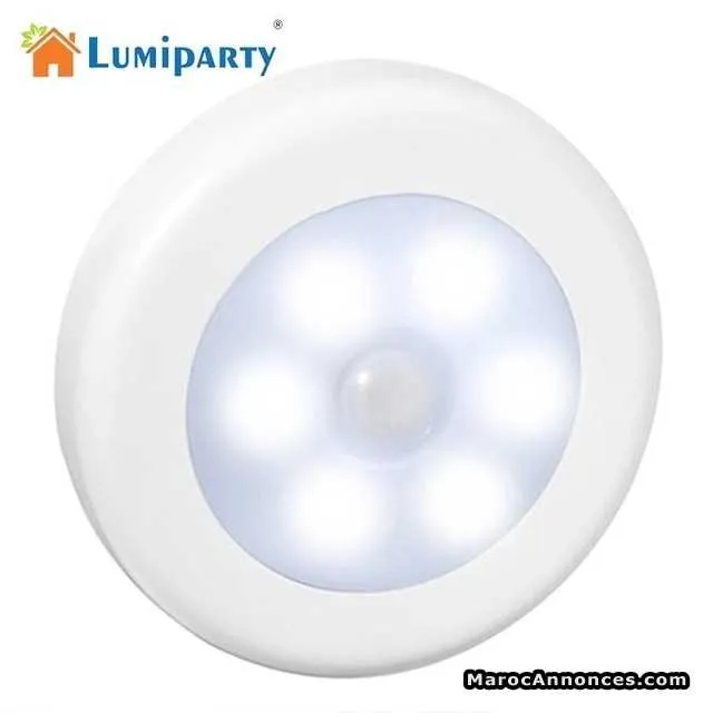 Lumiparty infrarouge pir motion sensor 6 led nuit - مكناس (3)