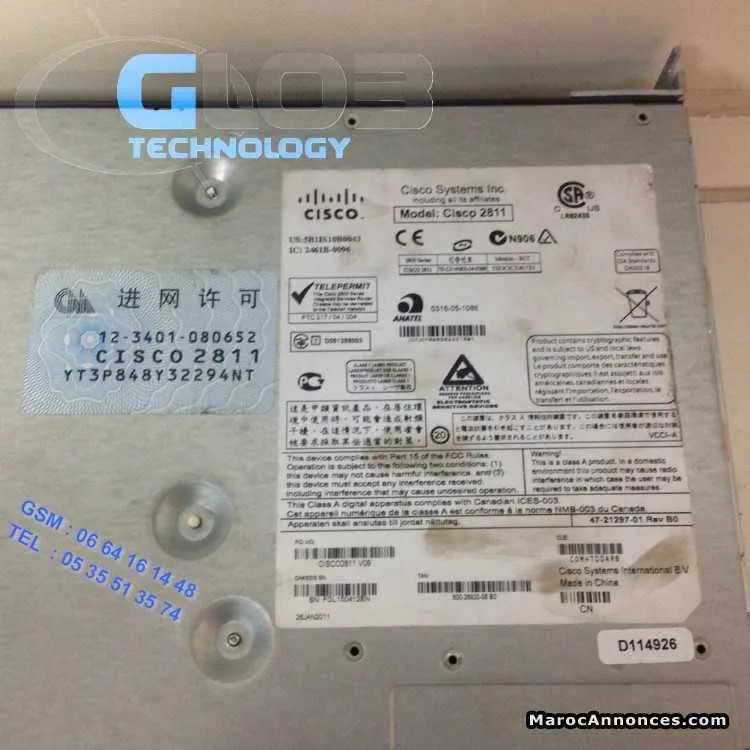 Routeur cisco model 2811 - مكناس (3)