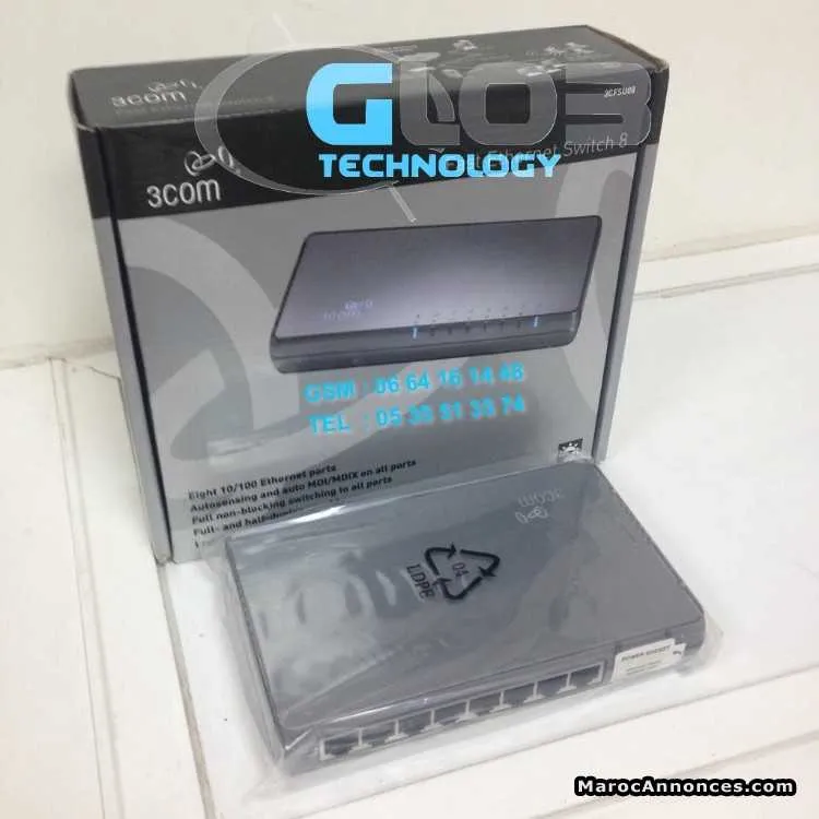 Switch 8 port 3com - مكناس