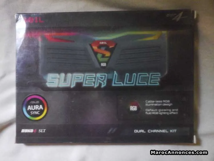Geil super luce black 16 go (2x 8go) ddr4 3000 mhz - مراكش (2)