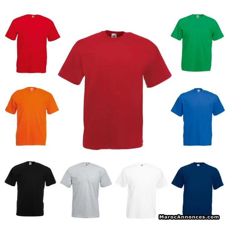 Vente de t-shirt vierge imprimable en sérigraphie - الدار البيضاء (3)