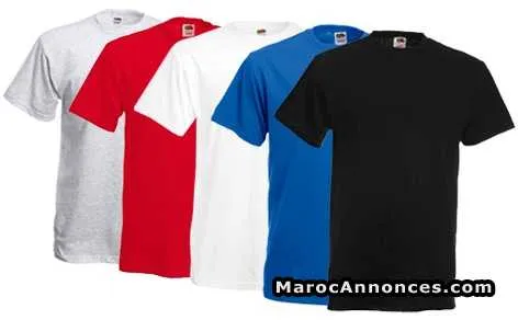 Vente de t-shirt vierge imprimable en sérigraphie - الدار البيضاء (2)