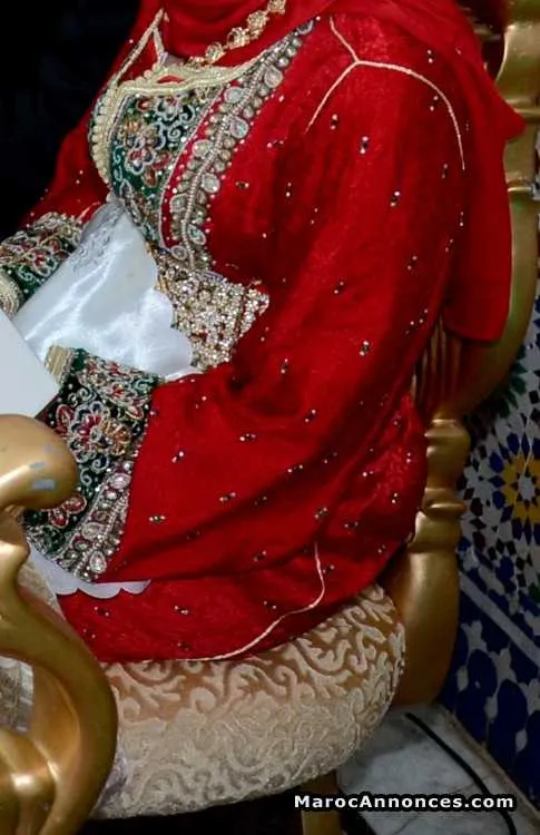 Takchita sari soie fait a la main - الدار البيضاء (2)