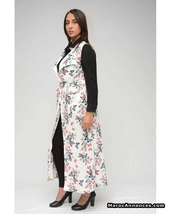 Gilet long_ imprime - الدار البيضاء