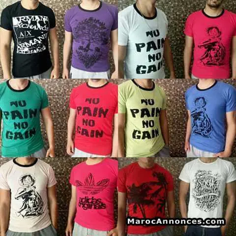 T-shirt pour les hommes - الرباط