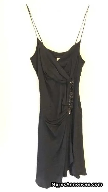 Robe noire h  m taille s - الرباط