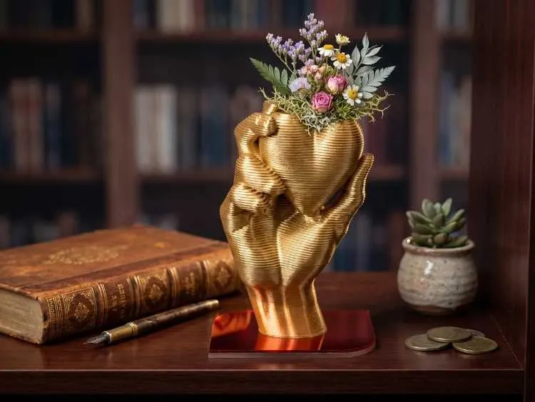Cœur vivant raag - vase sculpture 30 cm - الدار البيضاء (3)