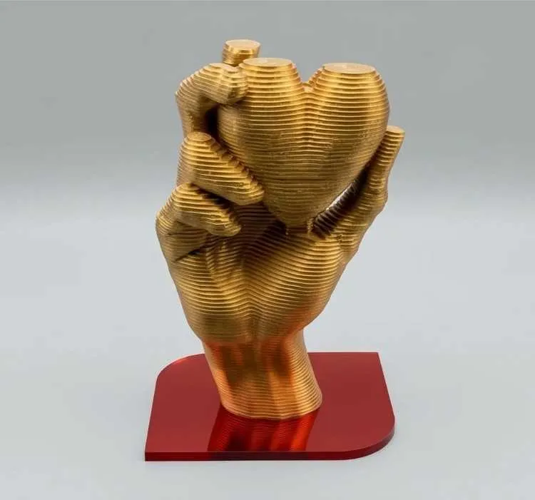 Cœur vivant raag - vase sculpture 30 cm - الدار البيضاء