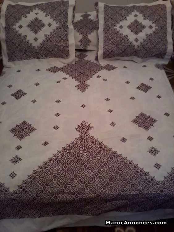 Drap à broderie de fes - الدار البيضاء