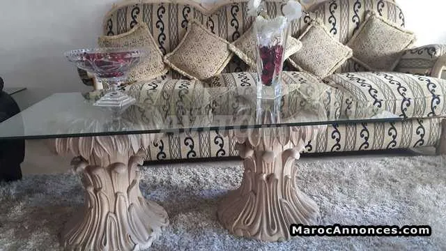 Ensemble fauteuils 5p et table basse - الدار البيضاء