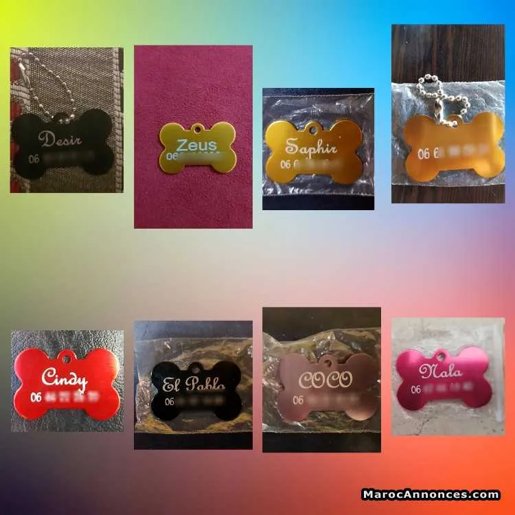 Pendentifs personnalisés pour chiens et chats - مراكش (2)