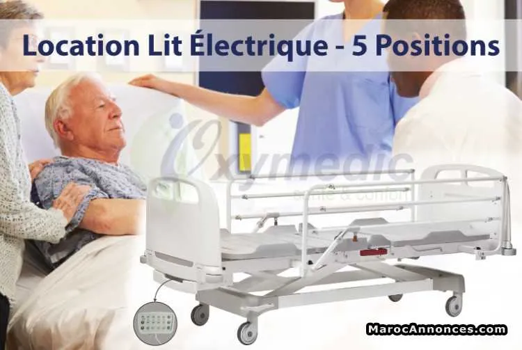Location lit médicalisé électrique (5 positions) - الدار البيضاء