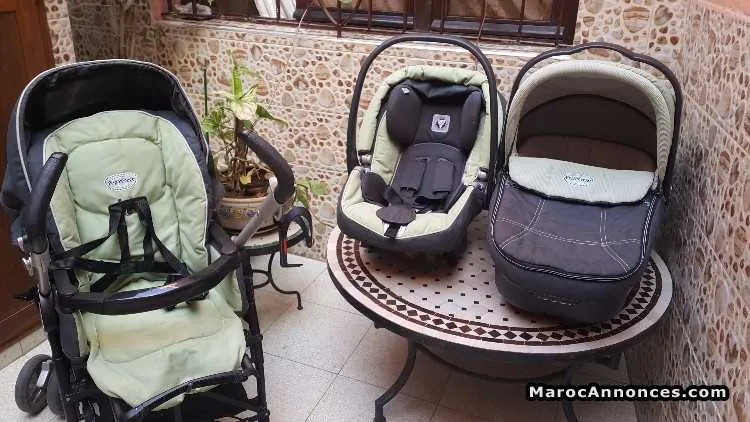 Poussette trio peg perego - الدار البيضاء (2)