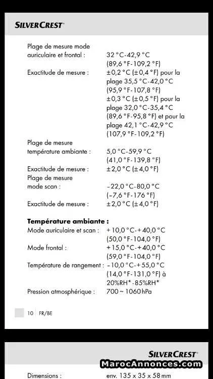Thermomètre frontal et auriculaire - المحمدية (2)
