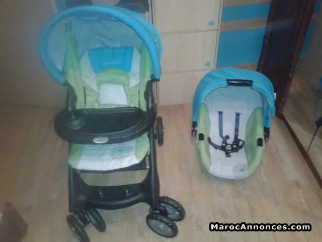 Poussette de marque mama love avec maxi cosi - الدار البيضاء (2)