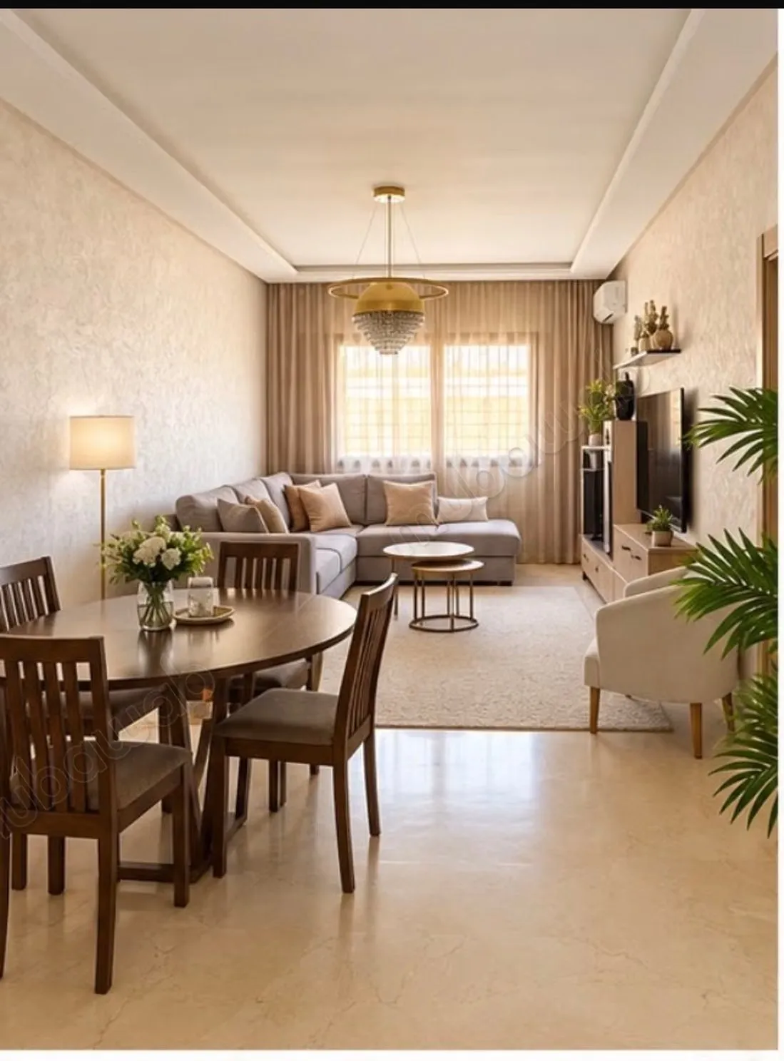 Magnifique appartement à Targa à vendre rez de jardin - مراكش