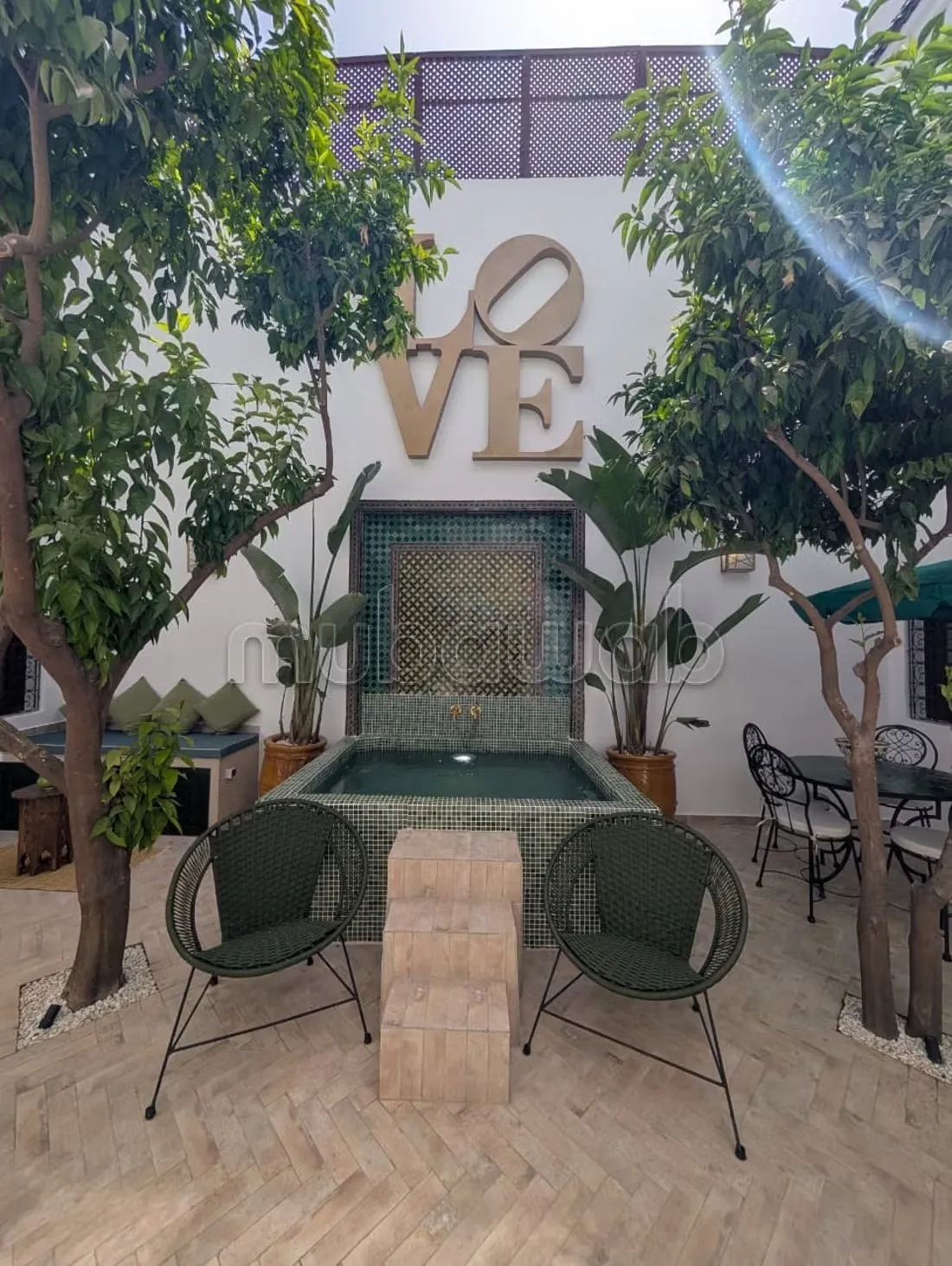 Riad Rénové à Neuf avec Bassin & Hammam – Laarouss - مراكش