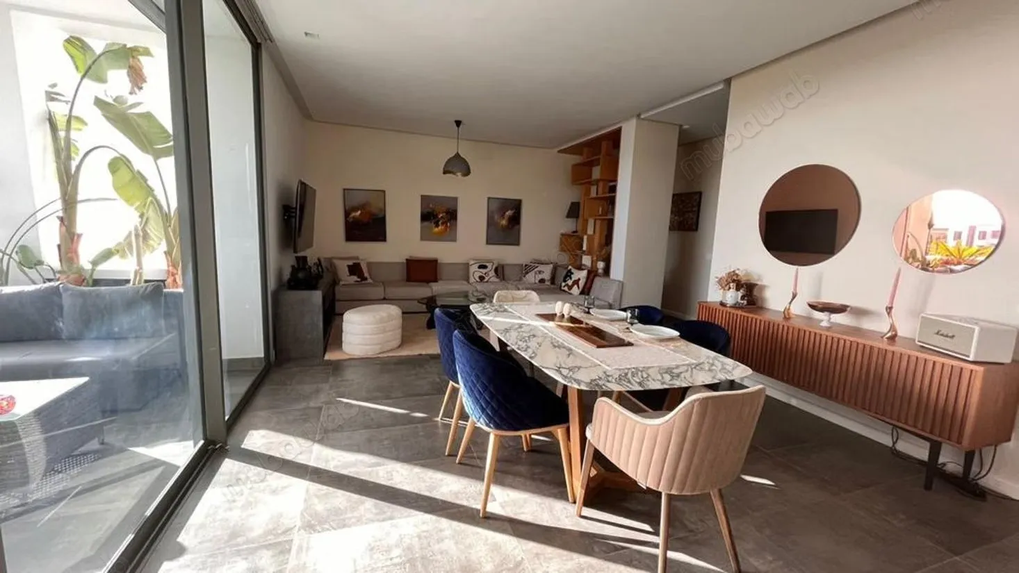 Bel appartement rénové vue latérale sur la mer - دار بوعزة (2)