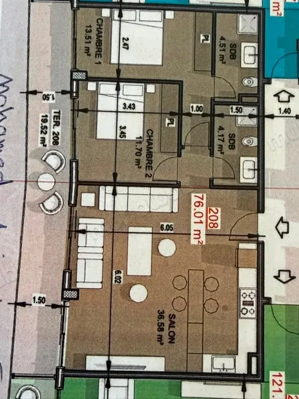 Appartements haut standing a malabata hills 96 m - طنجة (2)