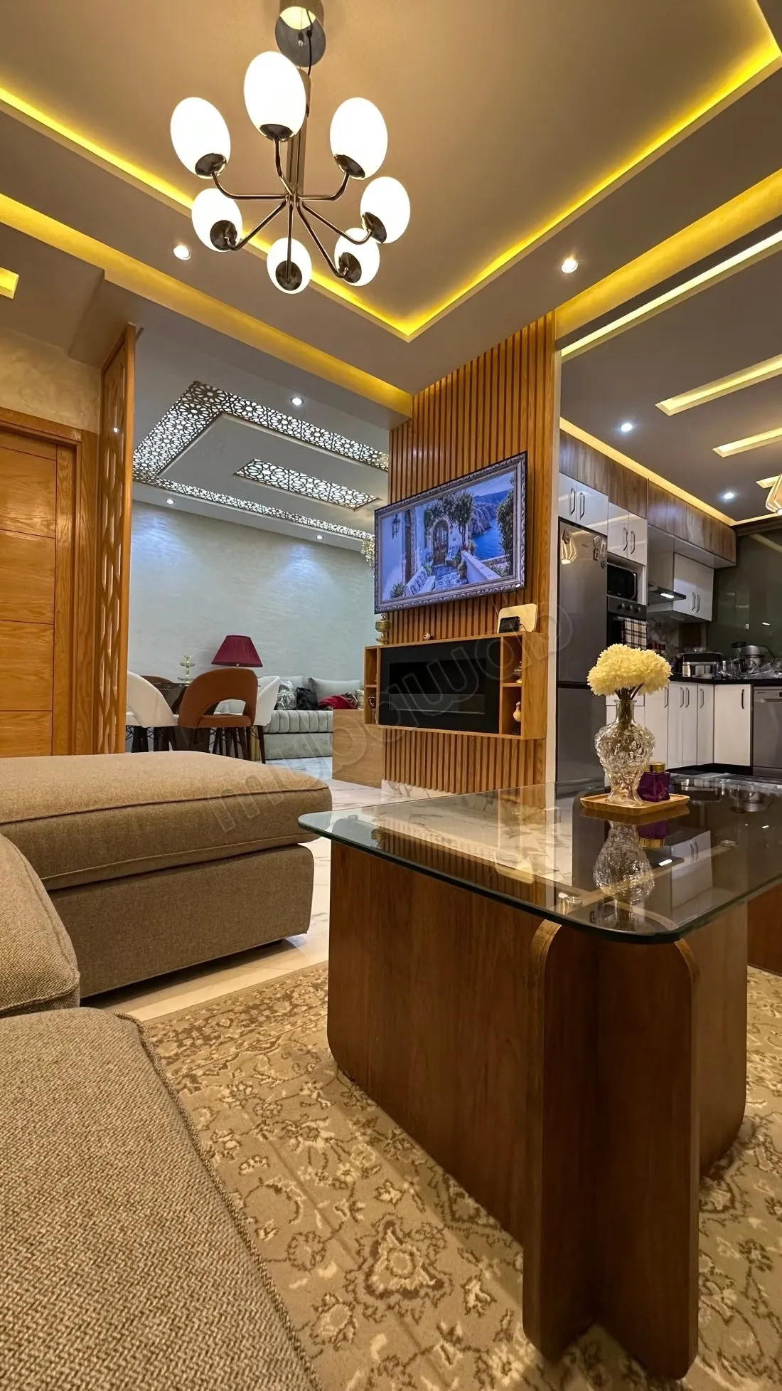 Vente d'un bel appartement à Plage Oued Cherrat. 
Surface de... - بوزنيقة