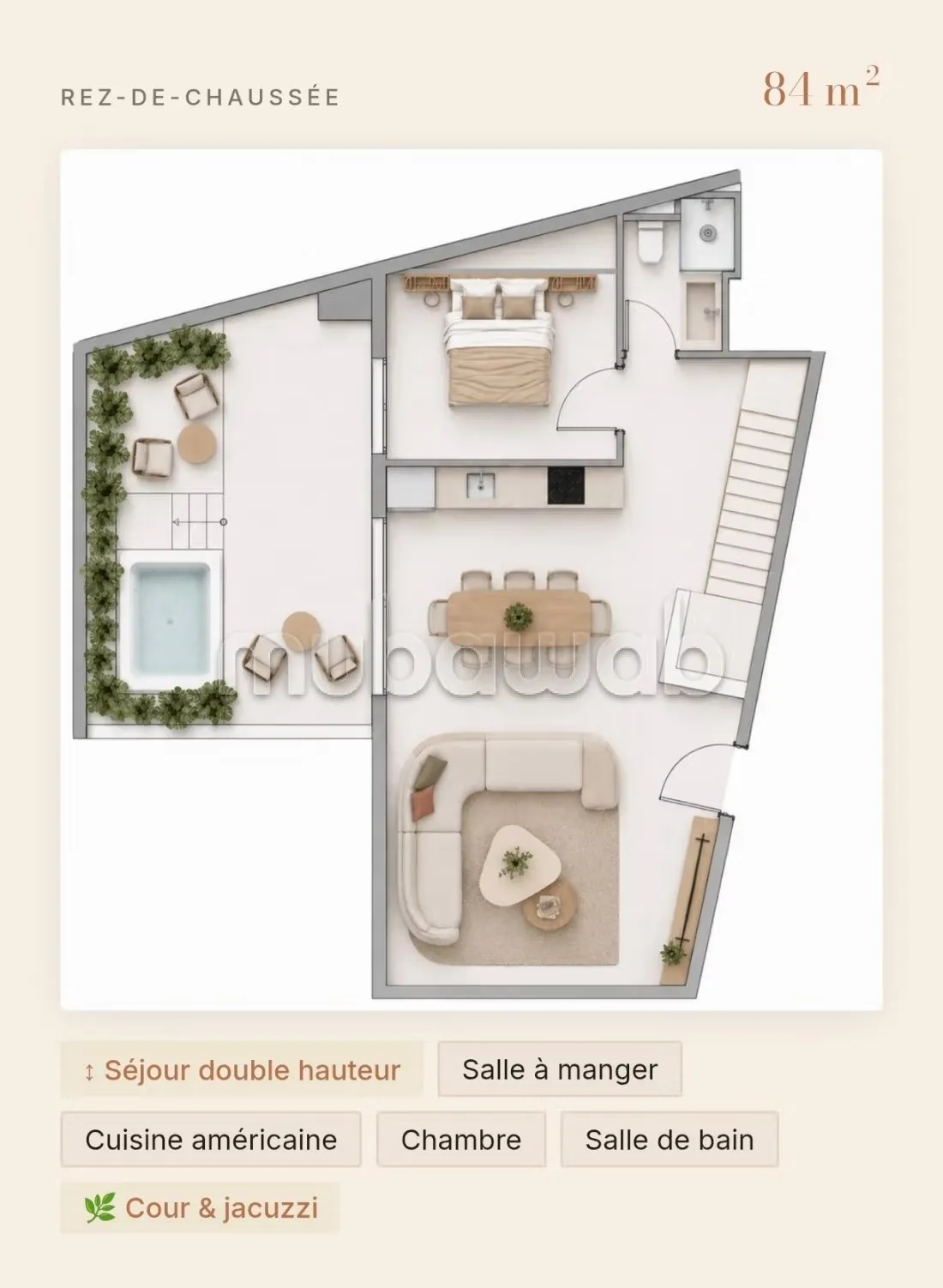 Duplex neuf d'exception à vendre 3 chambres– Guéliz, Marrake... - مراكش