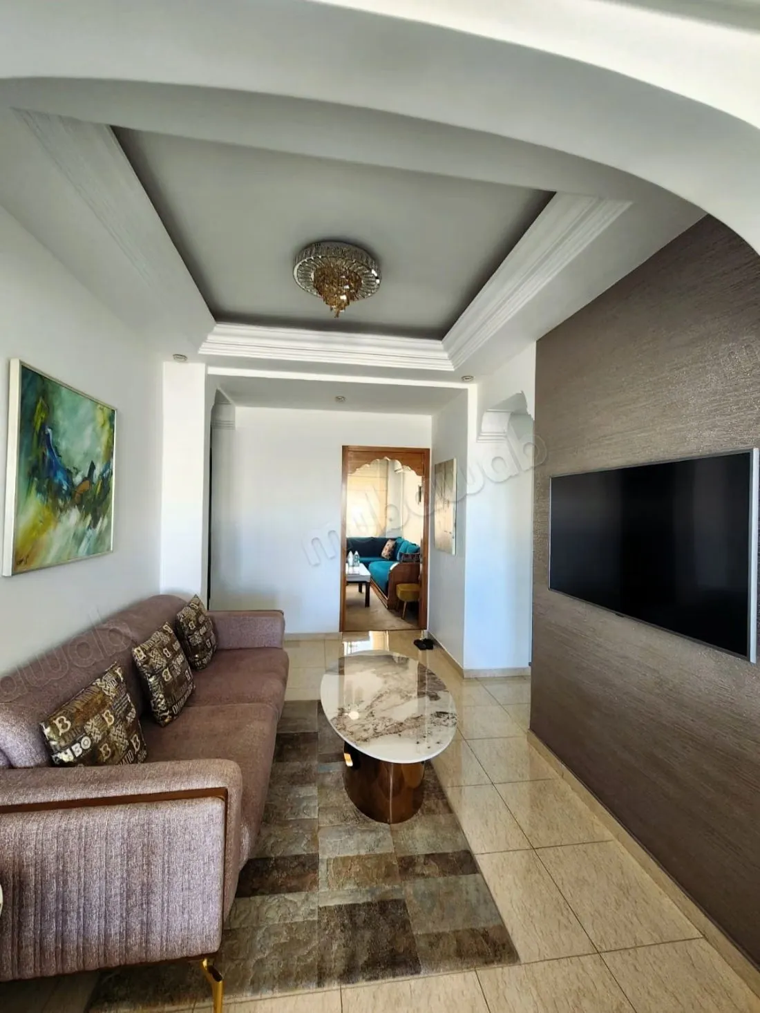 Appart 3ch salon Luxe 107m2 
Val Fleury 
Ss Vis àVis - الدار البيضاء