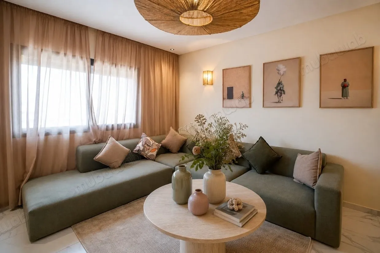 Superbe appartement F3 meublé à Victor hugo - مراكش (2)