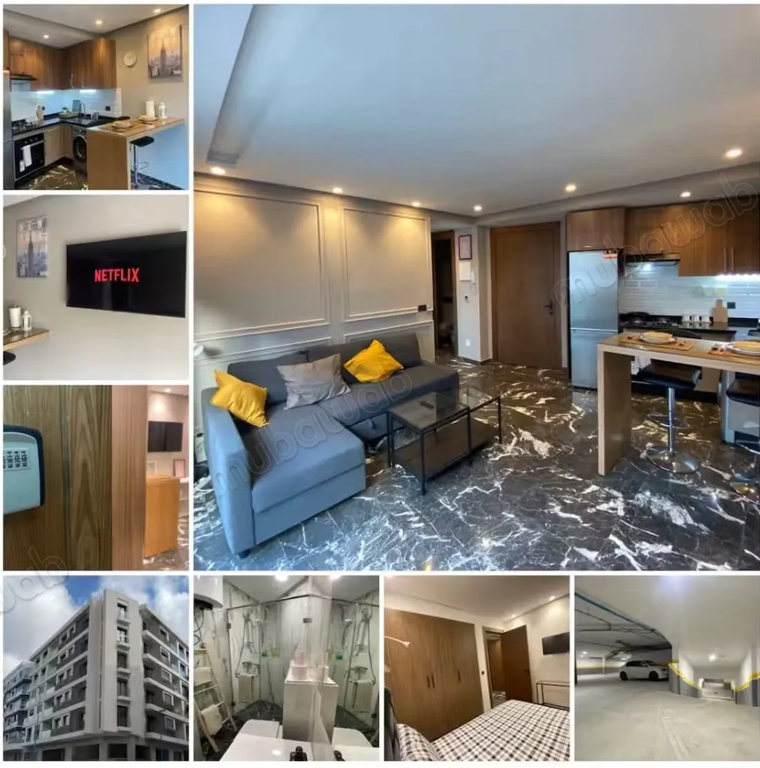 Studio neuf 2 Mars meuble avec garage, CHU & Tram - الدار البيضاء