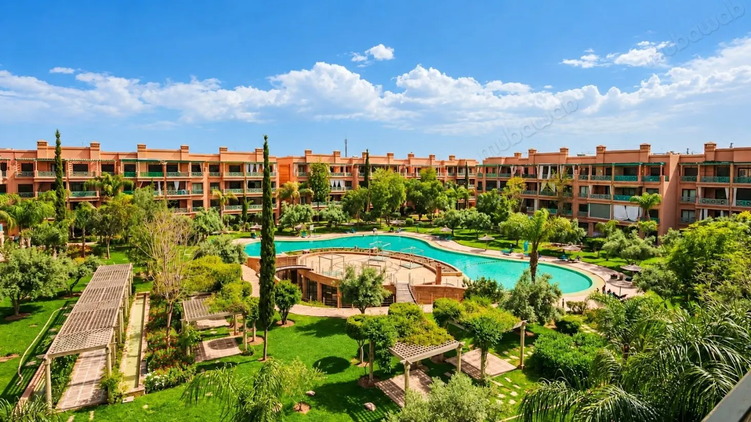 Appt neuf 80m² 2ch Vue Piscine Ennaim Agdal - مراكش