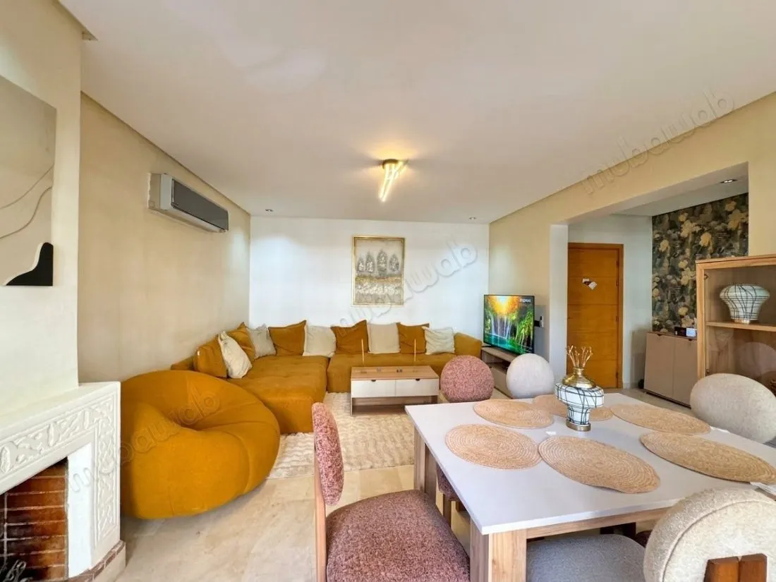 Bail Habitation Appart 2 CH, Salon avec Terrasse - مراكش