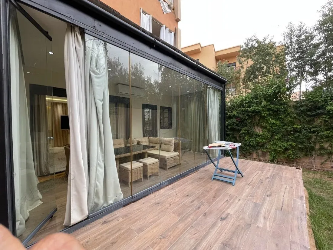 À louer — bel appartement en rez de jardin à targa - مراكش (3)