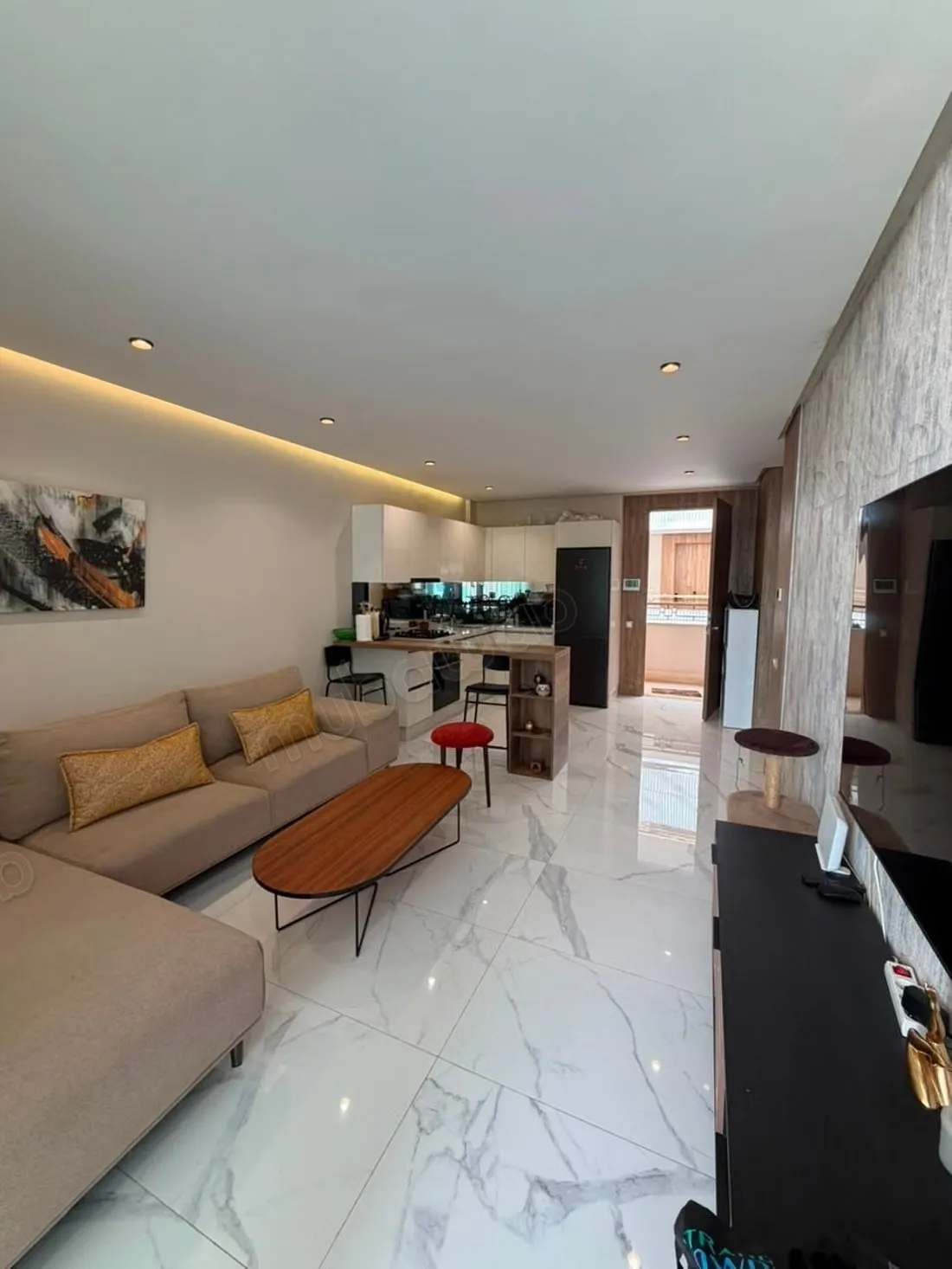 Location d'un appartement à Racine. 3 pièces. Bien meublé - الدار البيضاء