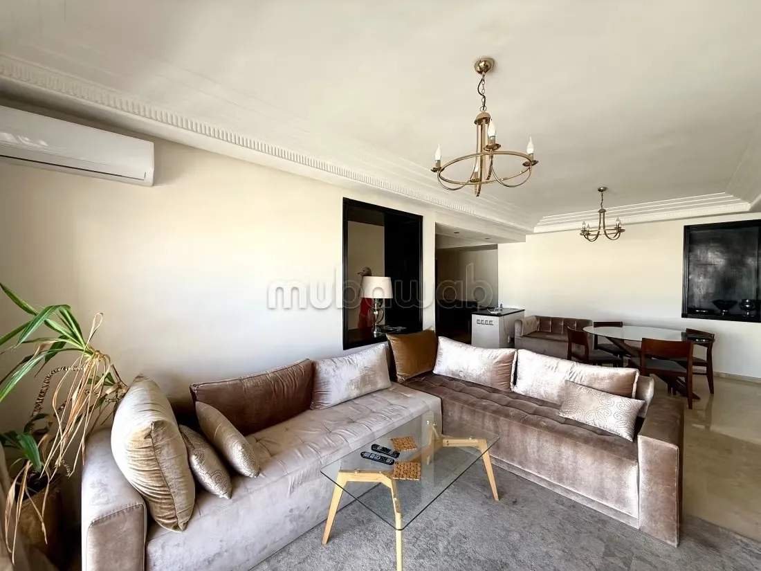 En Loaction Meubles: Magnifique Appartement 3 Chambres avec... - الدار البيضاء (2)