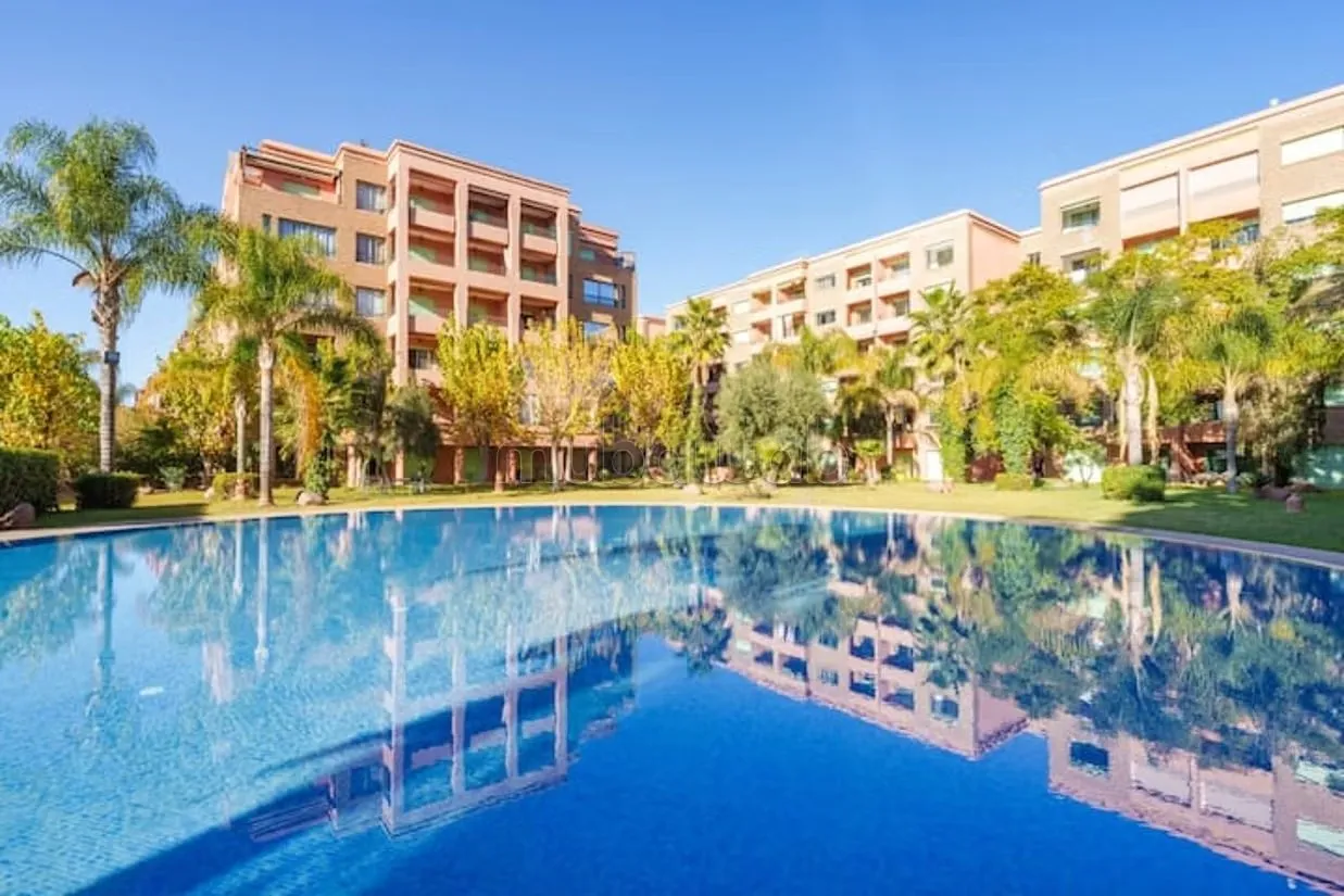 Appartement meublé résidence avec piscine - مراكش