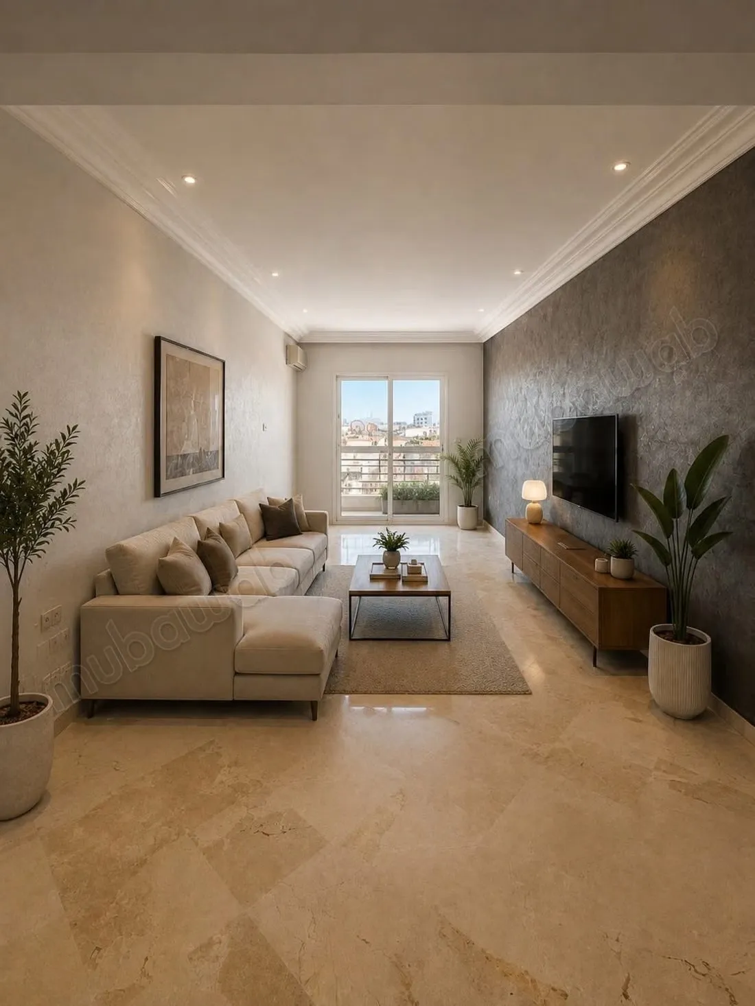 À louer appartement vide étage élevé 
qrt les princesses - الدار البيضاء (2)