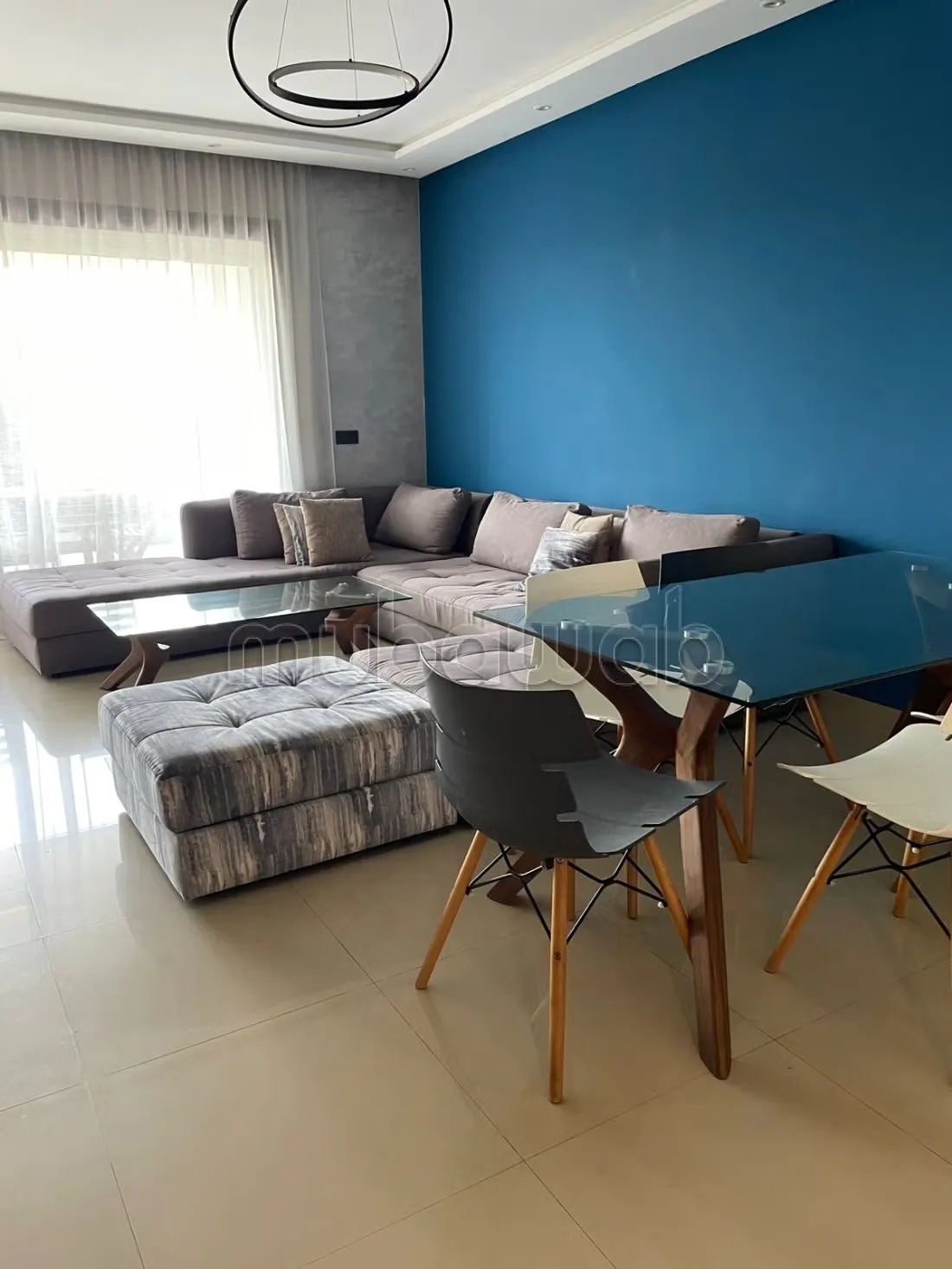 Appartement meublé à Dar Bouazza avec piscine - دار بوعزة (2)