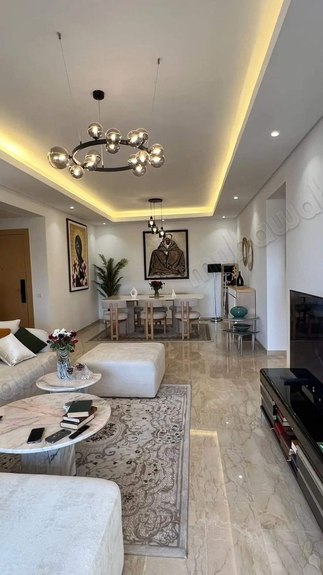 Apprt meublé trés chic 3 ch à Cfc pour location - الدار البيضاء (2)