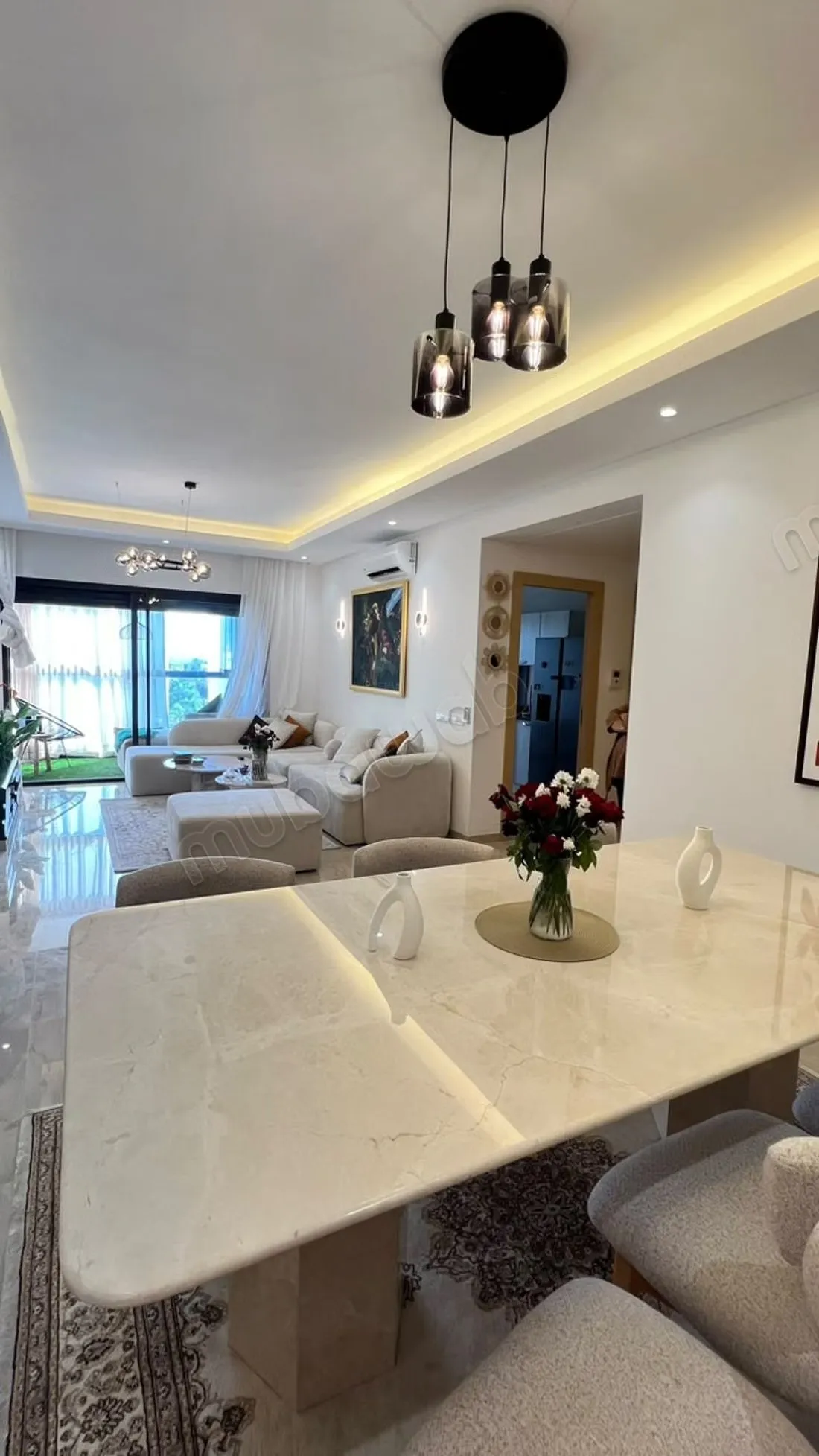 Apprt meublé trés chic 3 ch à Cfc pour location - الدار البيضاء