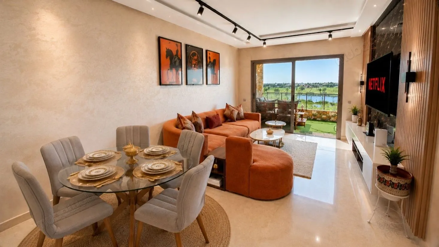 Appartement de luxe 2 chambres avec vue sur le lac – Prestig... - مراكش