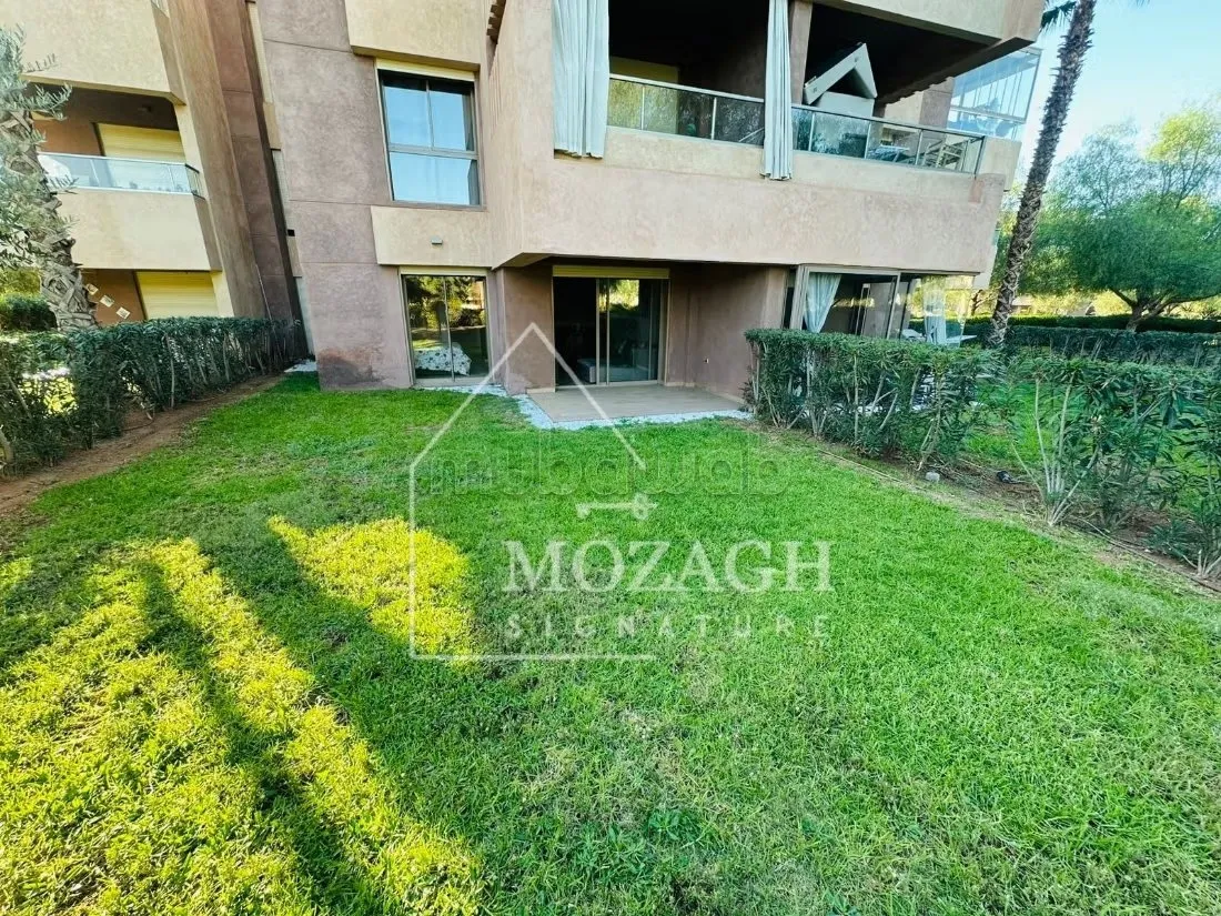 Magnifique rez de jardin 2 chambres à Prestigia - مراكش