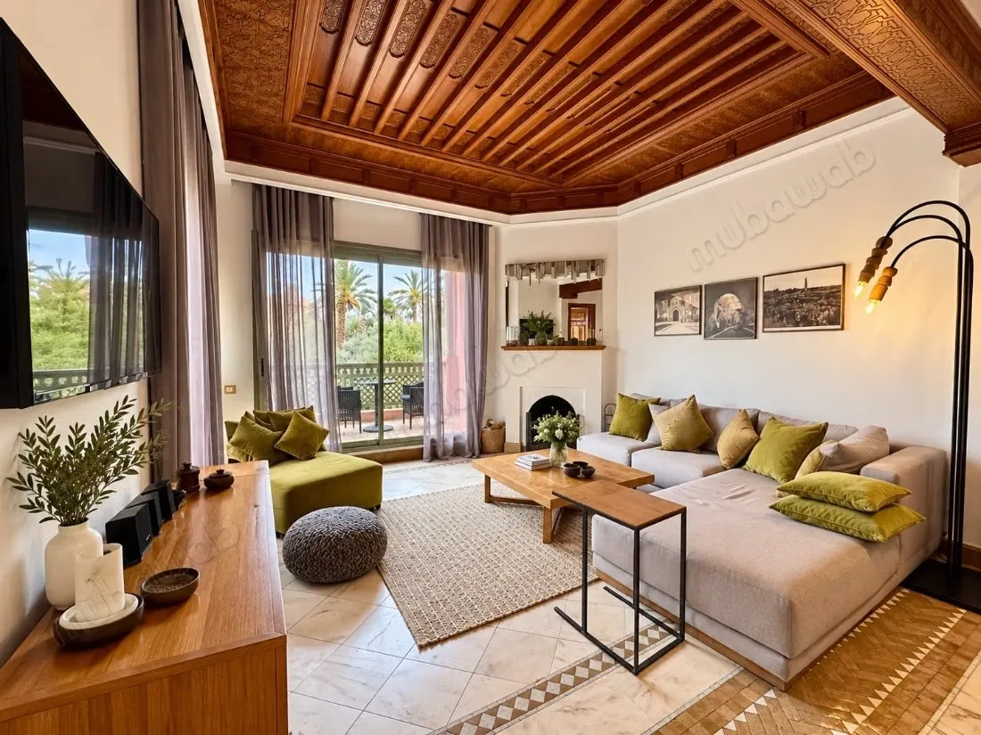 Appartement étage 3 chs terrasses - مراكش (2)