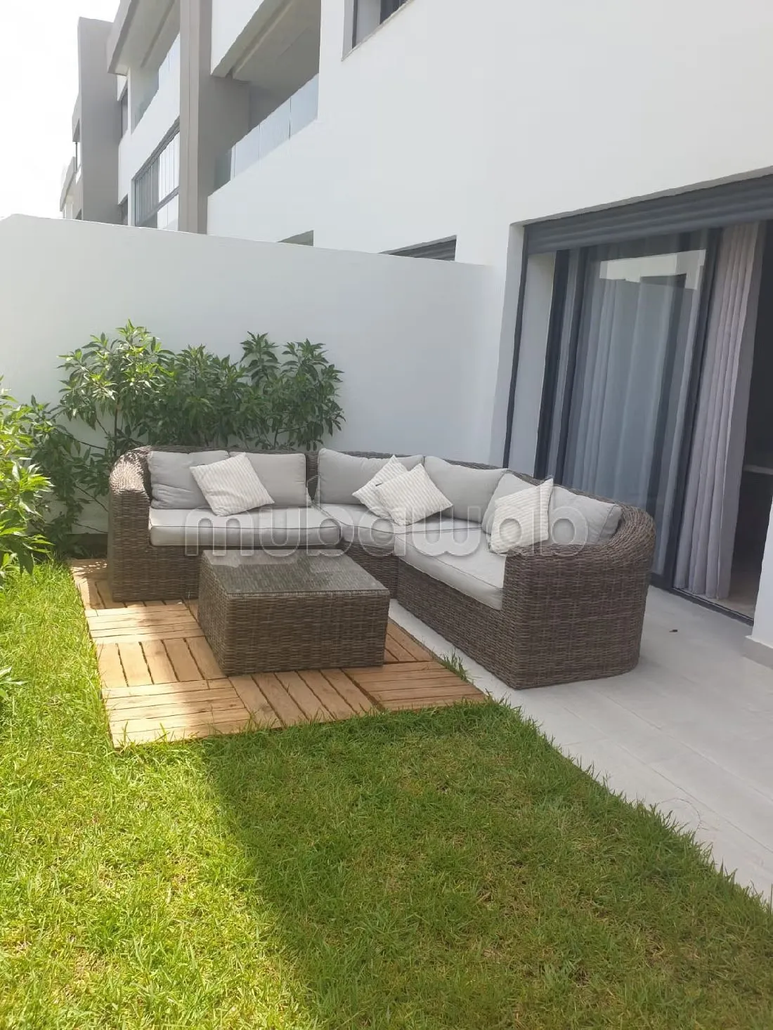 Bel appartement neuf avec jardin privé - دار بوعزة