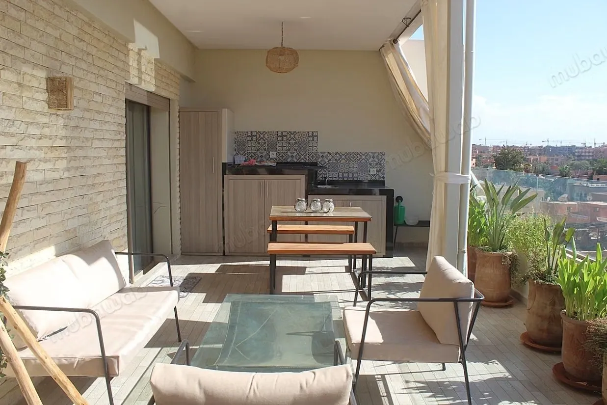 Appartement avec terrasse avec vue époustouflante - مراكش
