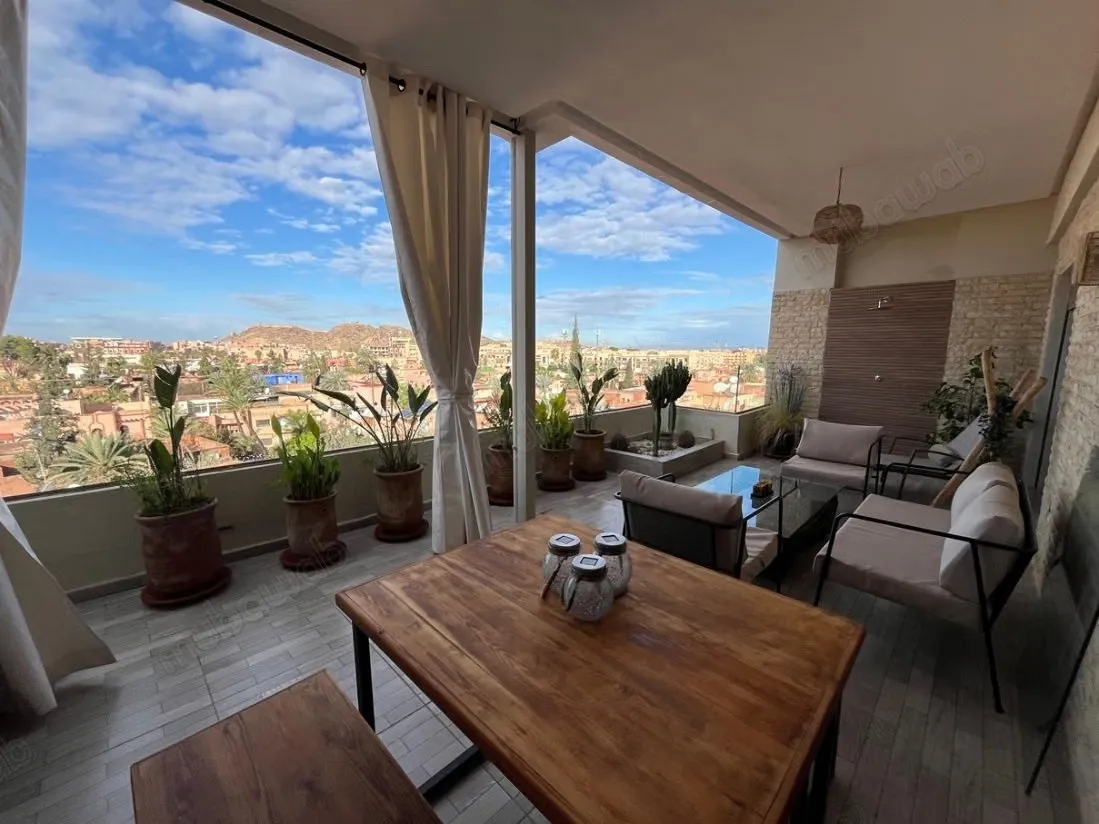 Appartement avec terrasse avec vue époustouflante - مراكش (2)