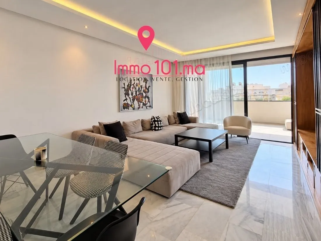 Location appartement meublé à Hay Riad – Prestigia - الرباط (2)