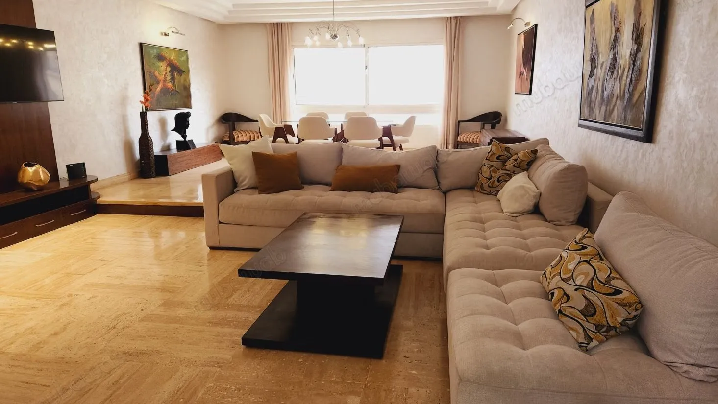 Location Magnifique appartement meublé au 4 ème étage à raci... - الدار البيضاء
