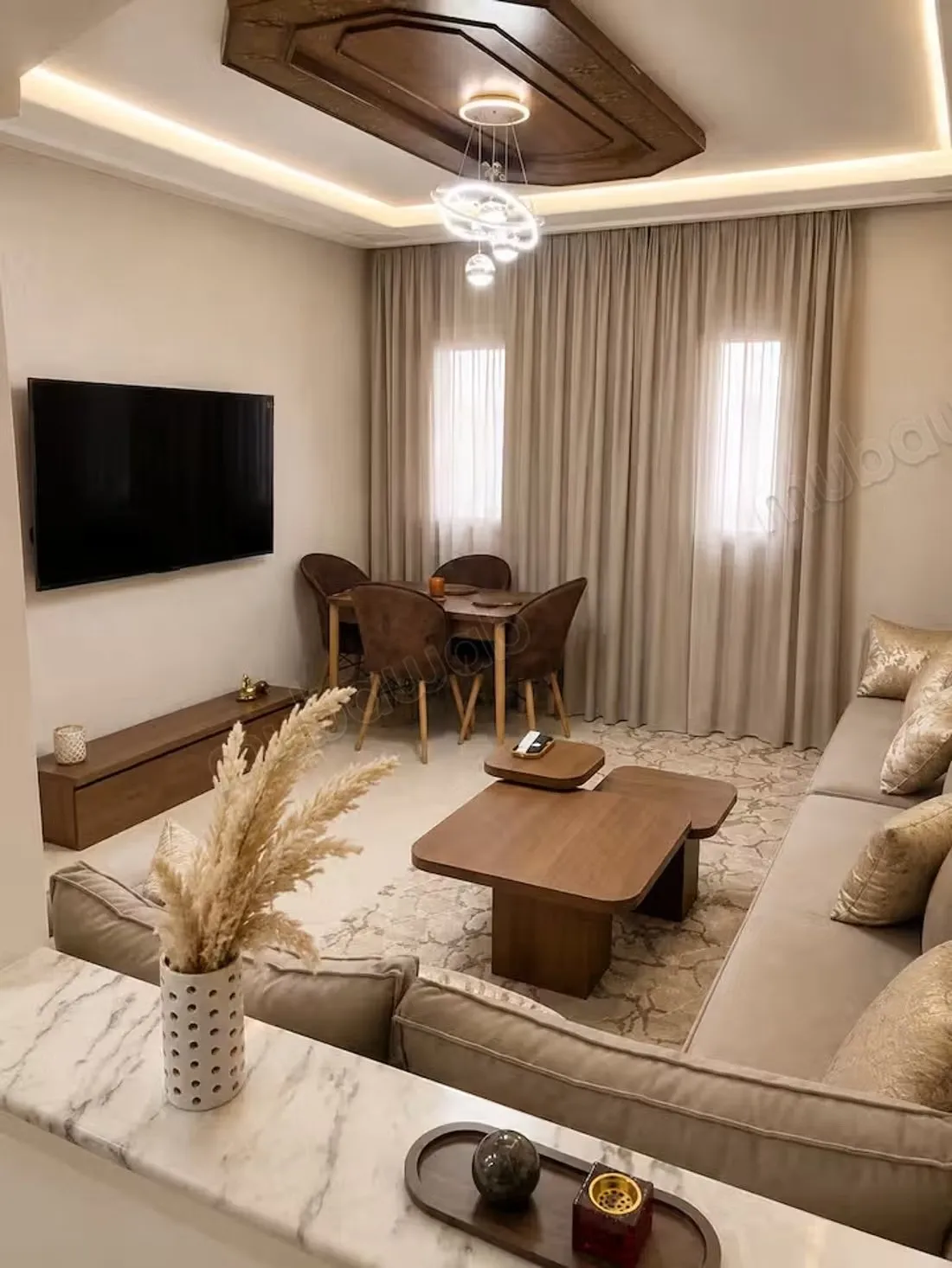 Appartement meublé à louer chic malabta - طنجة