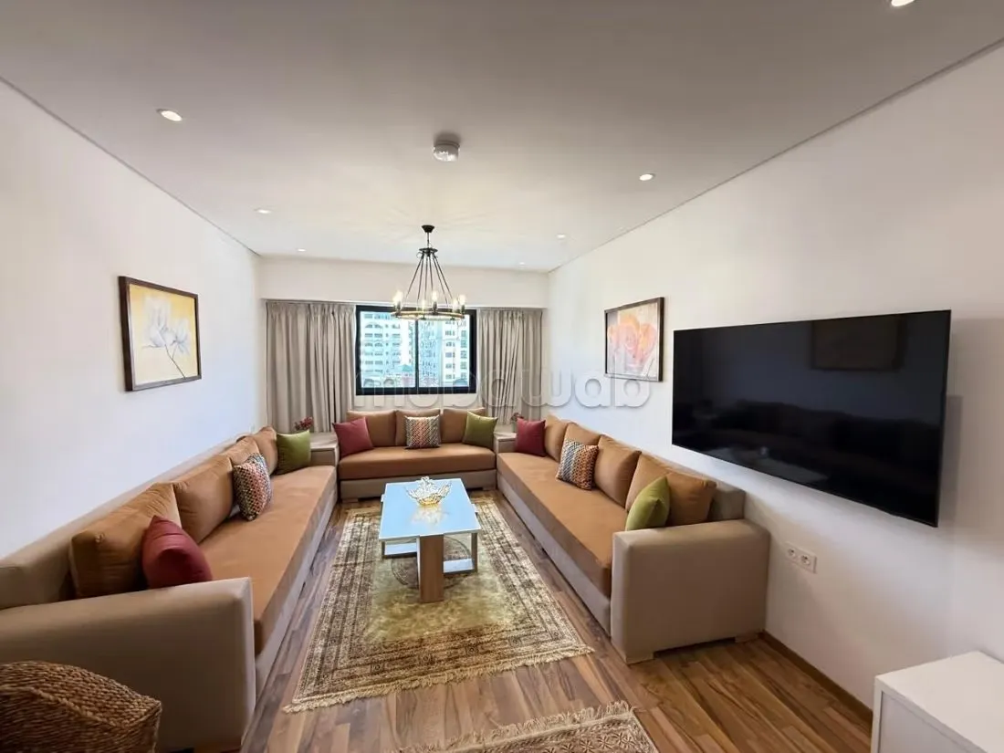 Appartement meublé avec belle Terrasse Vue sur Mer - طنجة